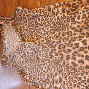 Maurices Animal Print Lace Trim Top. Closet Closeout All Tops 5.00 Firm